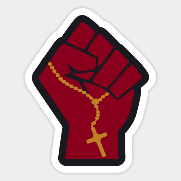 Justice Hand With Cross Sticker by Charles's Store 8